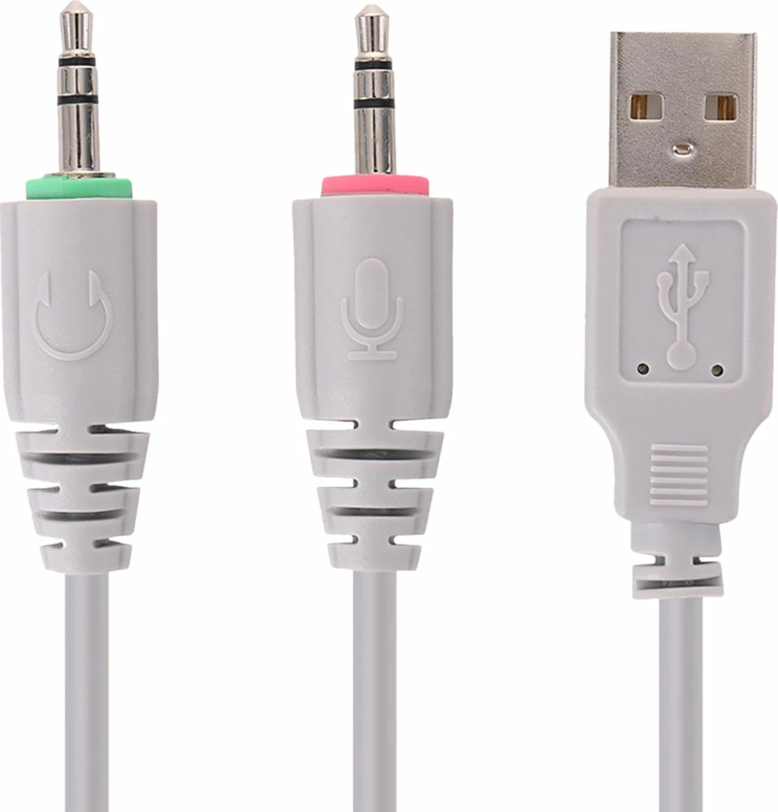 Kufje gaming Marvo HG8936 me mikrofon, ndriçim LED, 2x3.5mm + USB, kabllo 2.1 m, rozë/gri