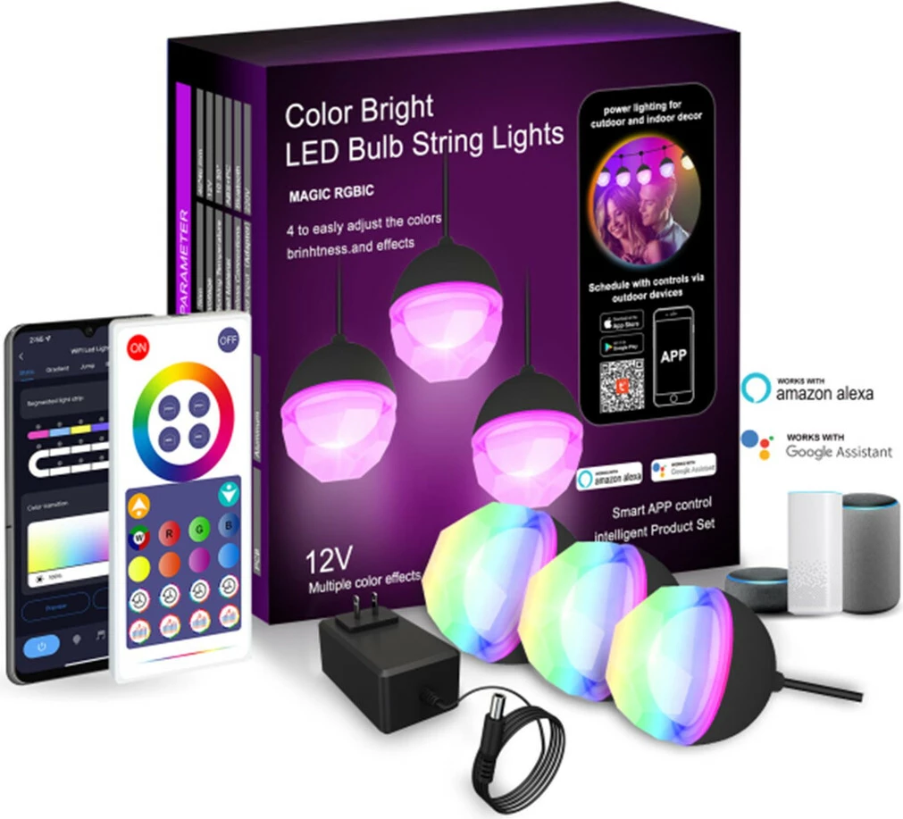 Drita LED Tech Time WIFI Diamond LED Bulb String Lights- Smart Tuya APP