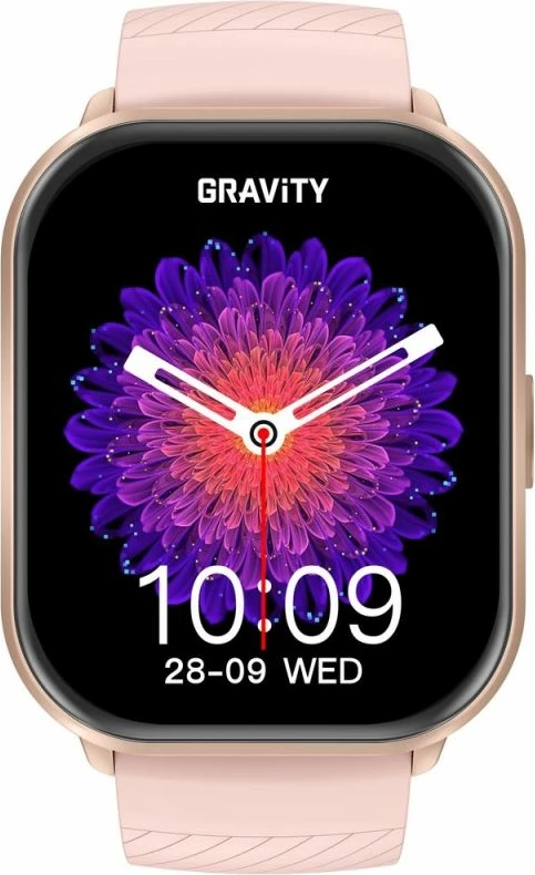 Smartwatch Gravity GT43-1, rrip rozë + byzylyk, femra