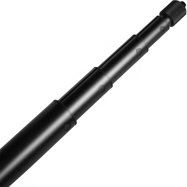 Selfie stick metalik Puluz PU641B për Insta360 One RS/X2/X3/X4, 2m, i zi
