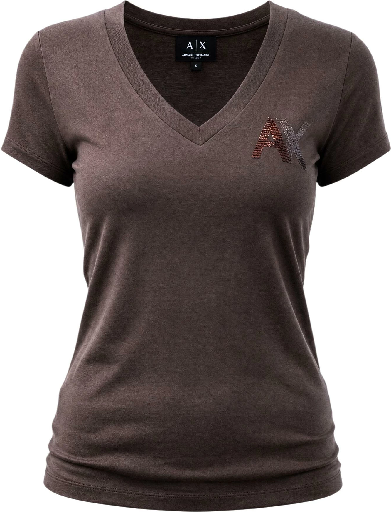Maicë për femra Armani Exchange XW002777 AF10356, kafe [Madhësia: XS]