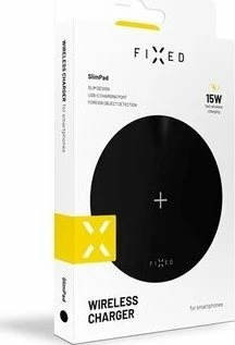 Karikues pa tela Fixed SlimPad 15W, kabllo USB-C 1m, i zi