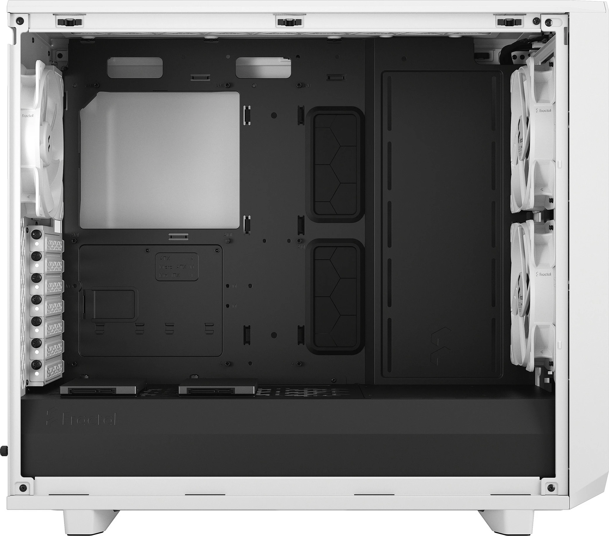 Kasë Fractal Design Meshify 2 Lite, Midi Tower ATX/EATX, Tempered Glass, e bardhë