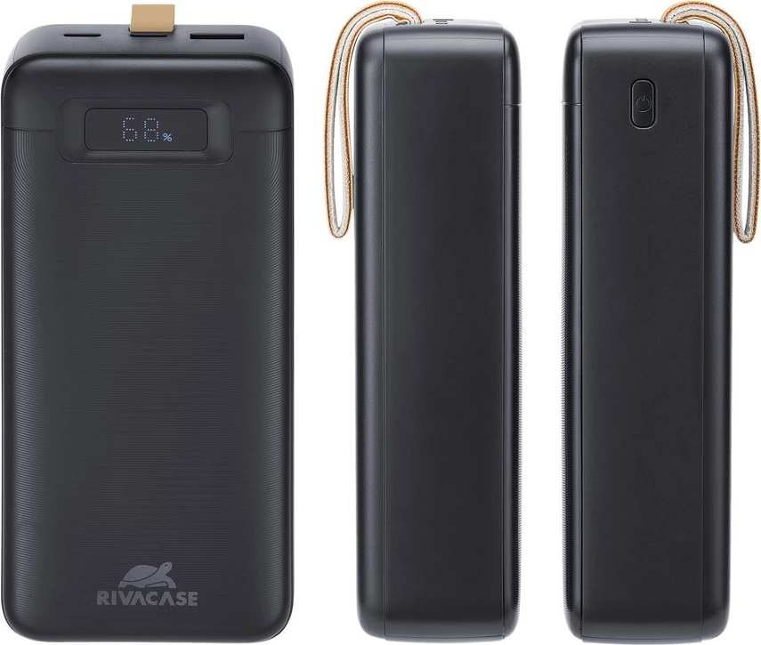 Power bank RIVACASE VA1083 Turbo QC/3.0 PD 30000mAh 65W, i zi