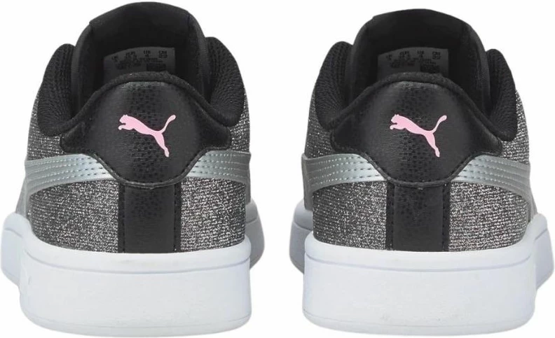 Atlete për vajza Puma Smash v2 Glitz Glam, gri/argjendtë [Madhësia: 35.5]