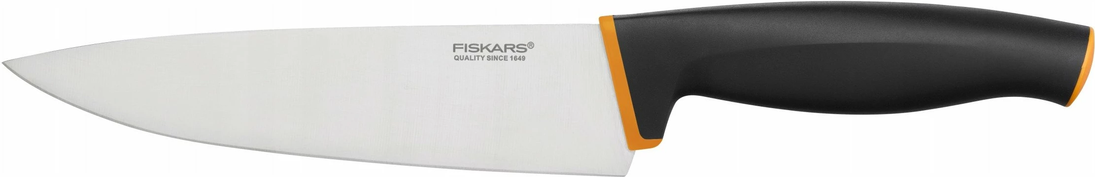 Thikë kuzhine Fiskars Control+ 1074441, teh 16 cm, e zezë/portokalli, 1 copë