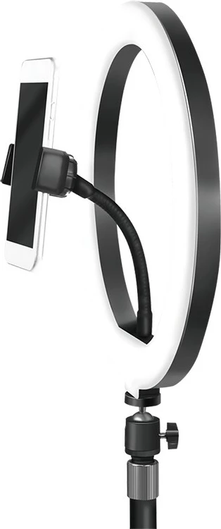 Dritë unazore LED LogiLink AA0152, mbajtës për celular, 700 lm, 17.8 cm, USB