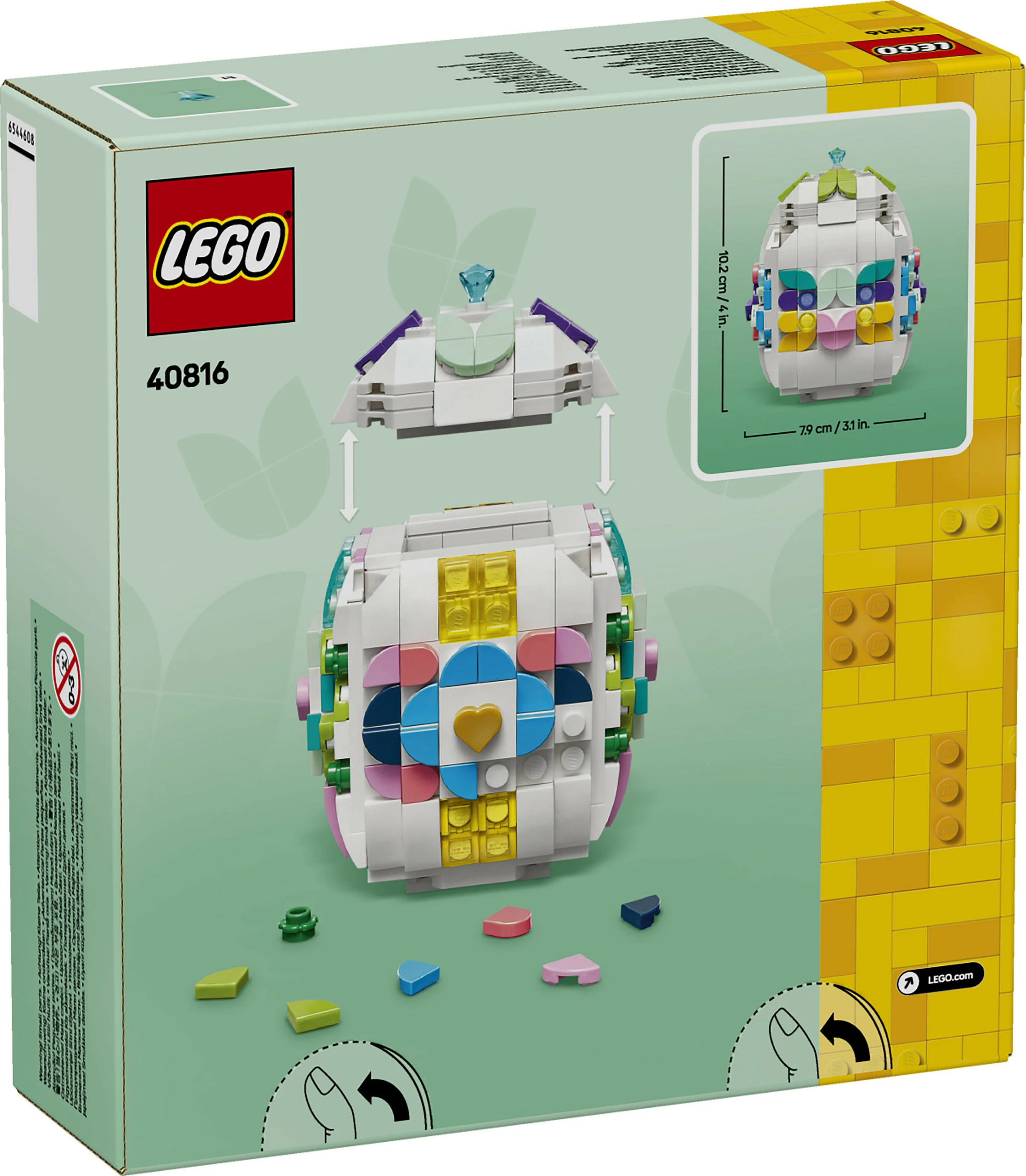 Set ndërtimi LEGO Iconic 40816 Decorative Easter Egg, 386 copë, 9+ vjeç, shumëngjyrësh