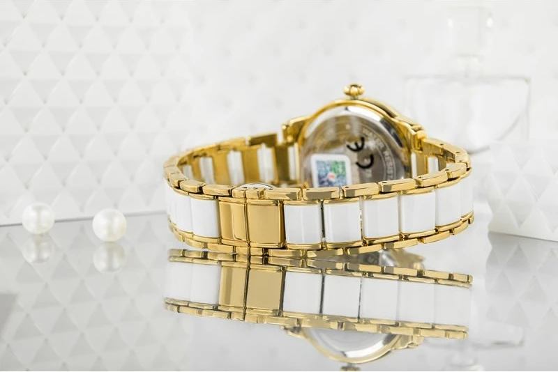 Orë dore për femra Skmei, ari/bardhë