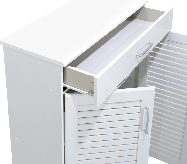 Dollap këpucësh Sante 20 palë, ngjyrë e bardhë, 80x37x123cm