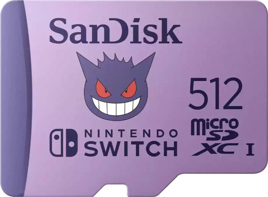 Kartelë memorie Sandisk microSDXC 512GB, Nintendo Switch, Gengar, vjollcë