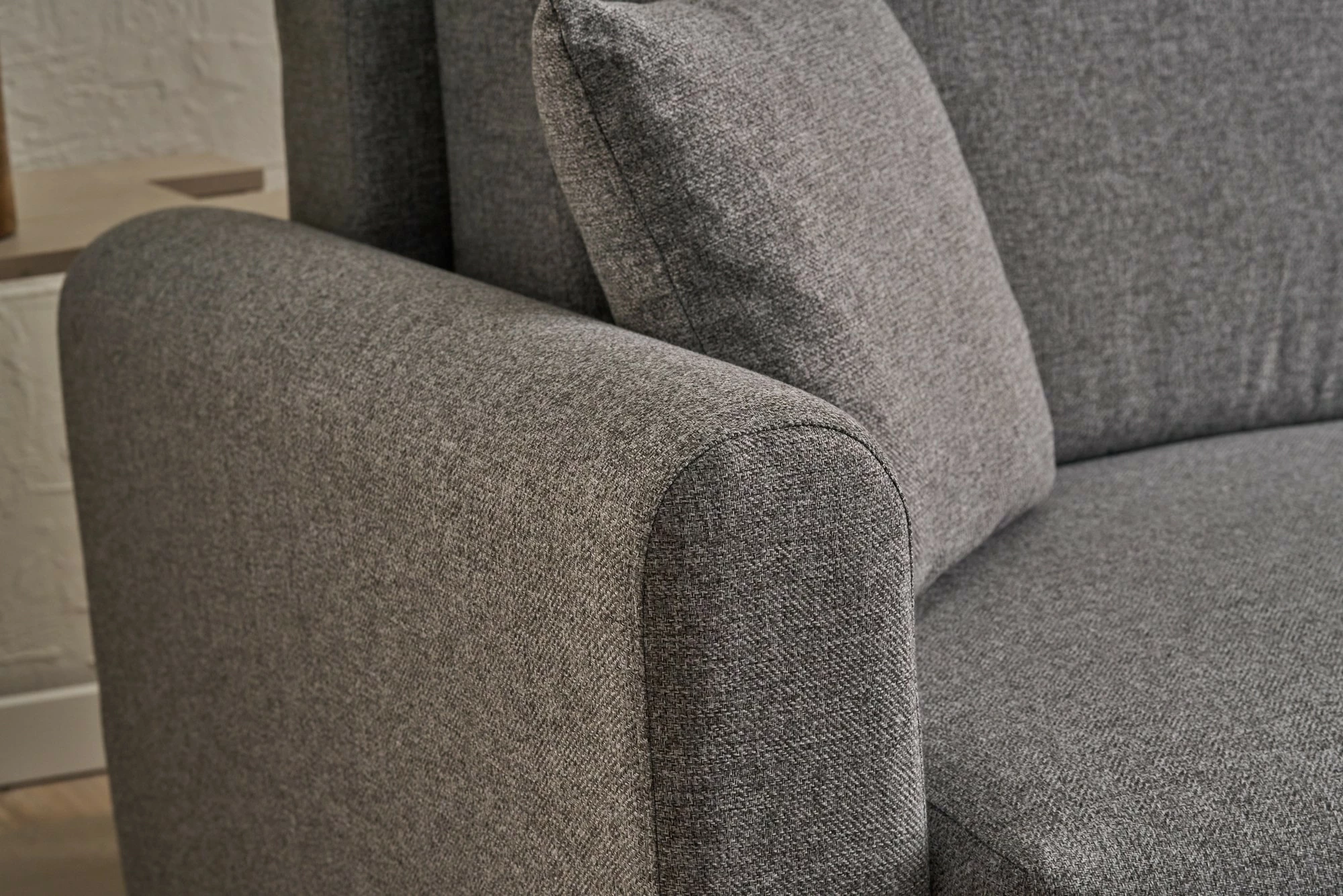 Kënd-sofë krevati Atelier del Sofa, kënd djathtas, ngjyrë gri