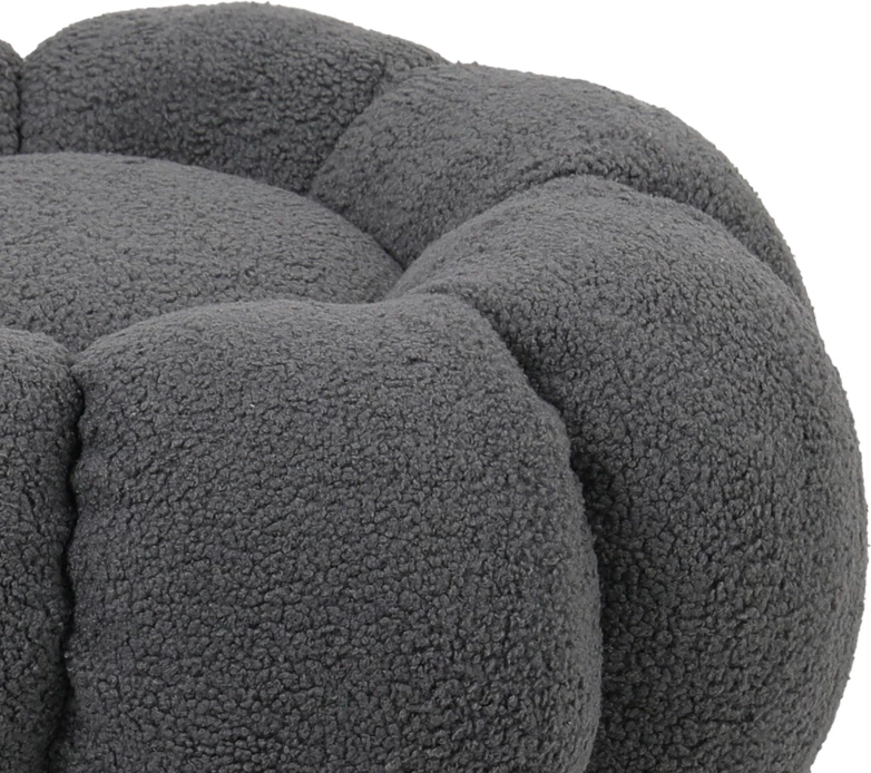 Karrige për bar boucle ngjyrë hiri D60x31cm