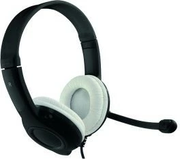 Kufje Media-Tech EPSILION MT3573 me mikrofon, USB, të zeza/bardha