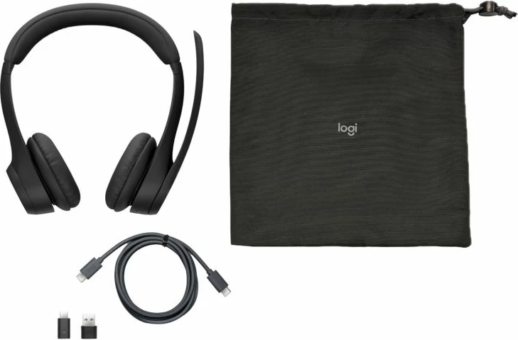 Kufje wireless WD ZONE 305 Midnight Black/MS Teams me dongle, të zeza