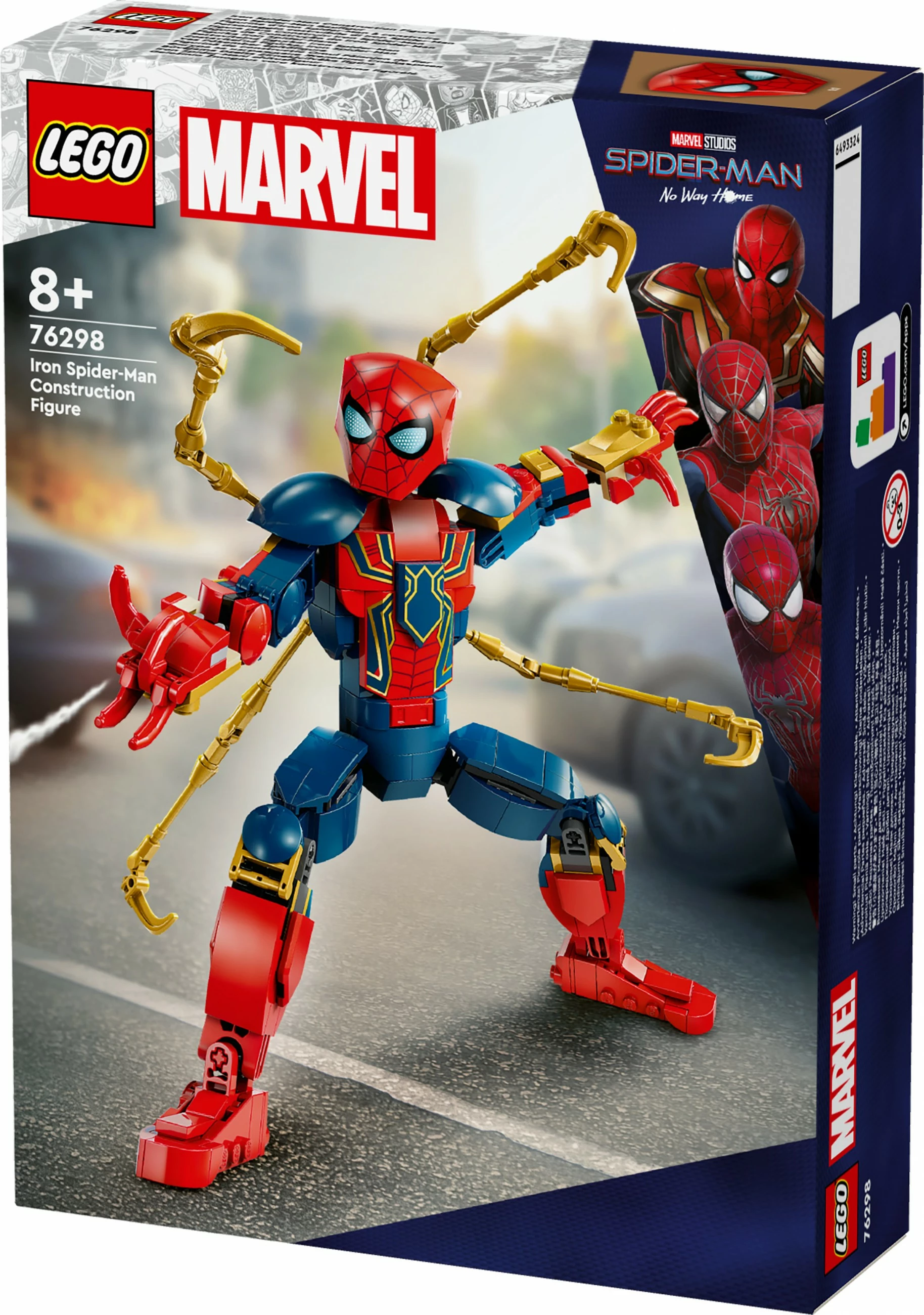 Set ndërtimi LEGO Iron Spider-Man 76298, 303 pjesë, shumëngjyrësh