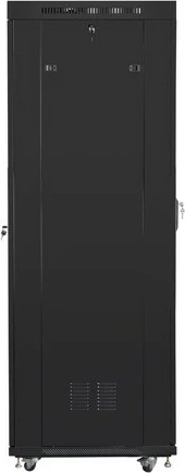 Kabinet rack 19 Lanberg FF01-8842-12BL, 42U, me LCD, xham, i zi, floor-standing