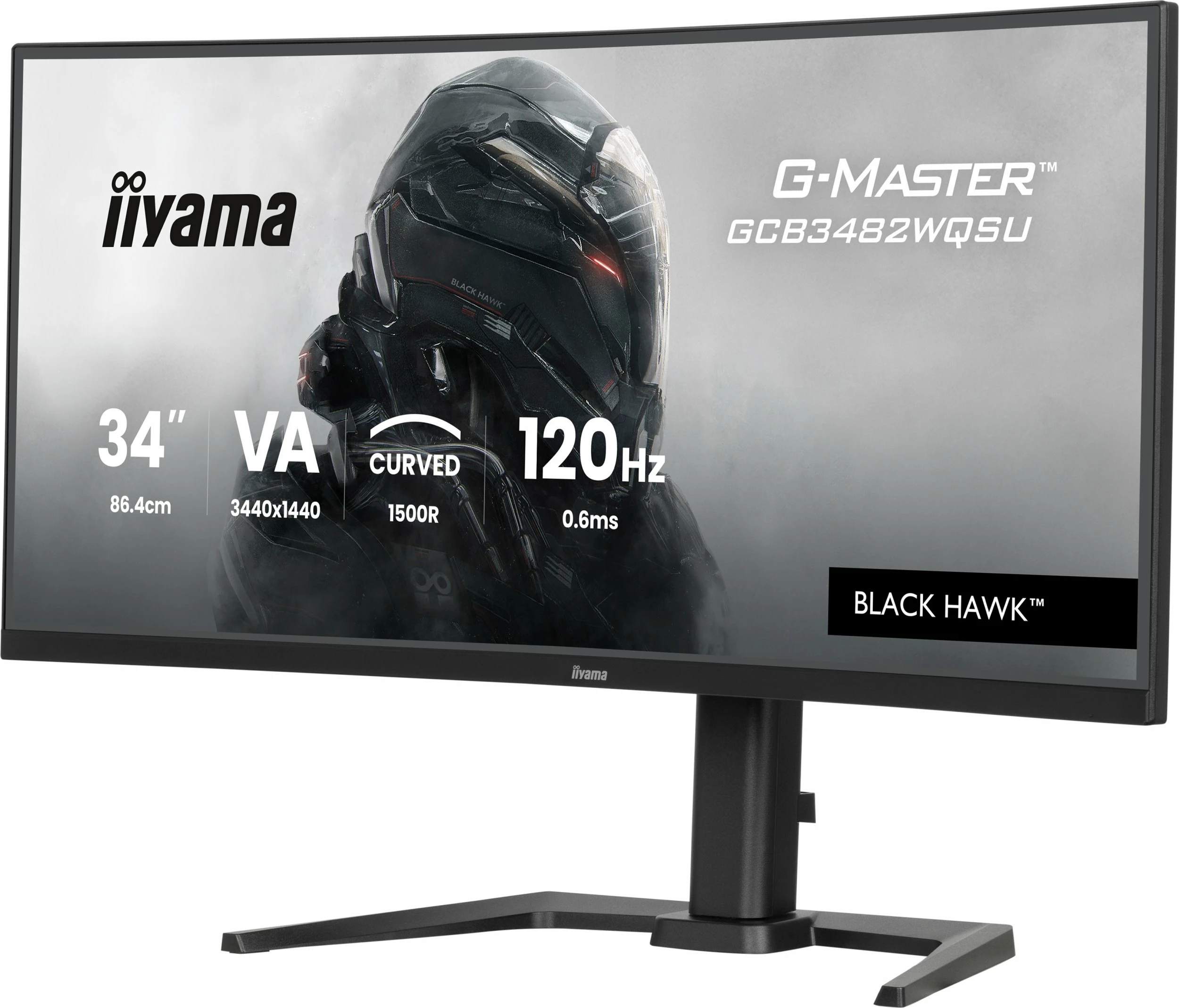 Monitor gaming iiyama G-Master GCB3482WQSU-B1 34\" UWQHD 120Hz curved VA, i zi