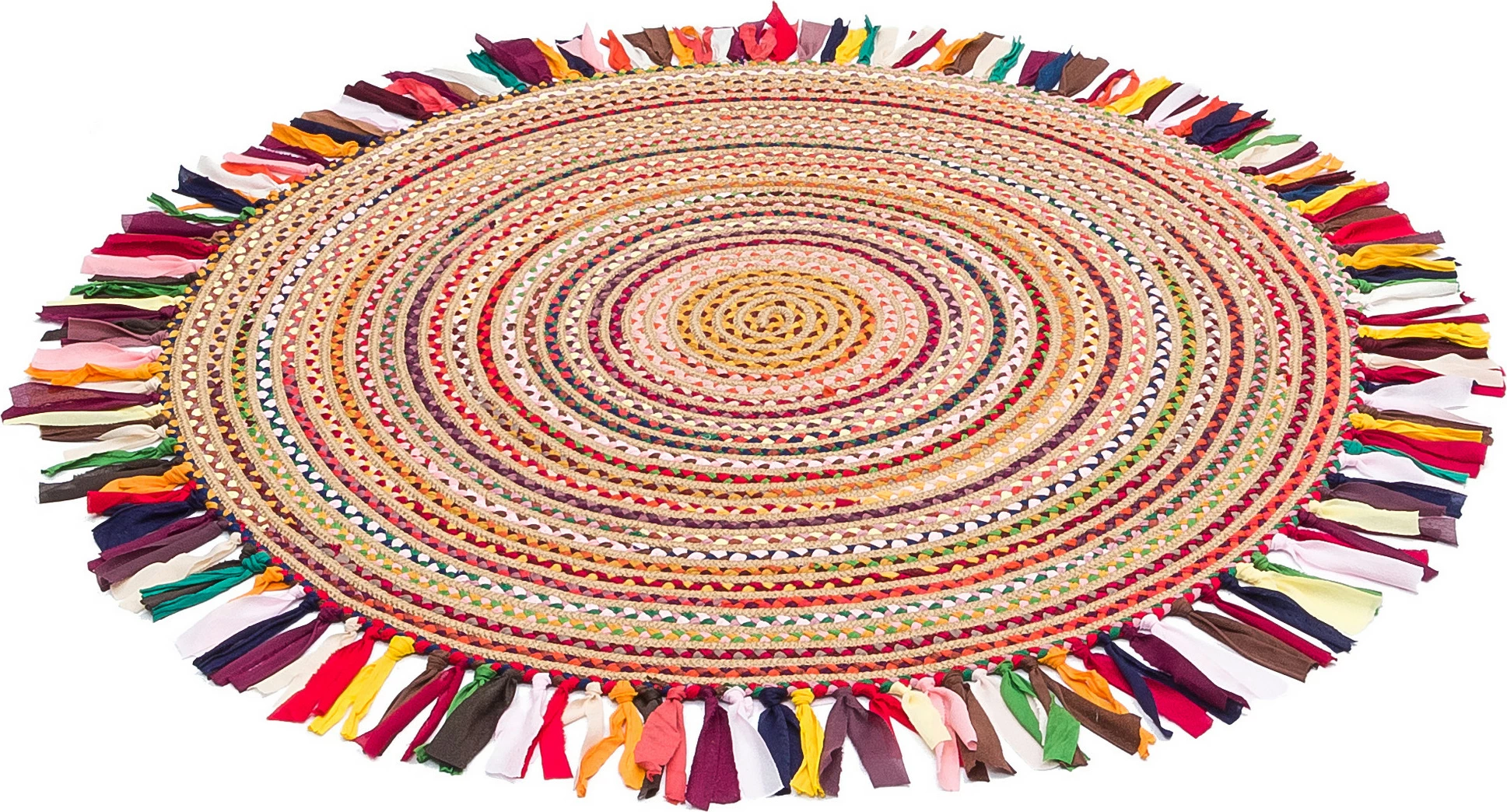 Qilim rrumbullak, shumëngjyrësh, Conceptum Hypnose X 04, 90x90cm