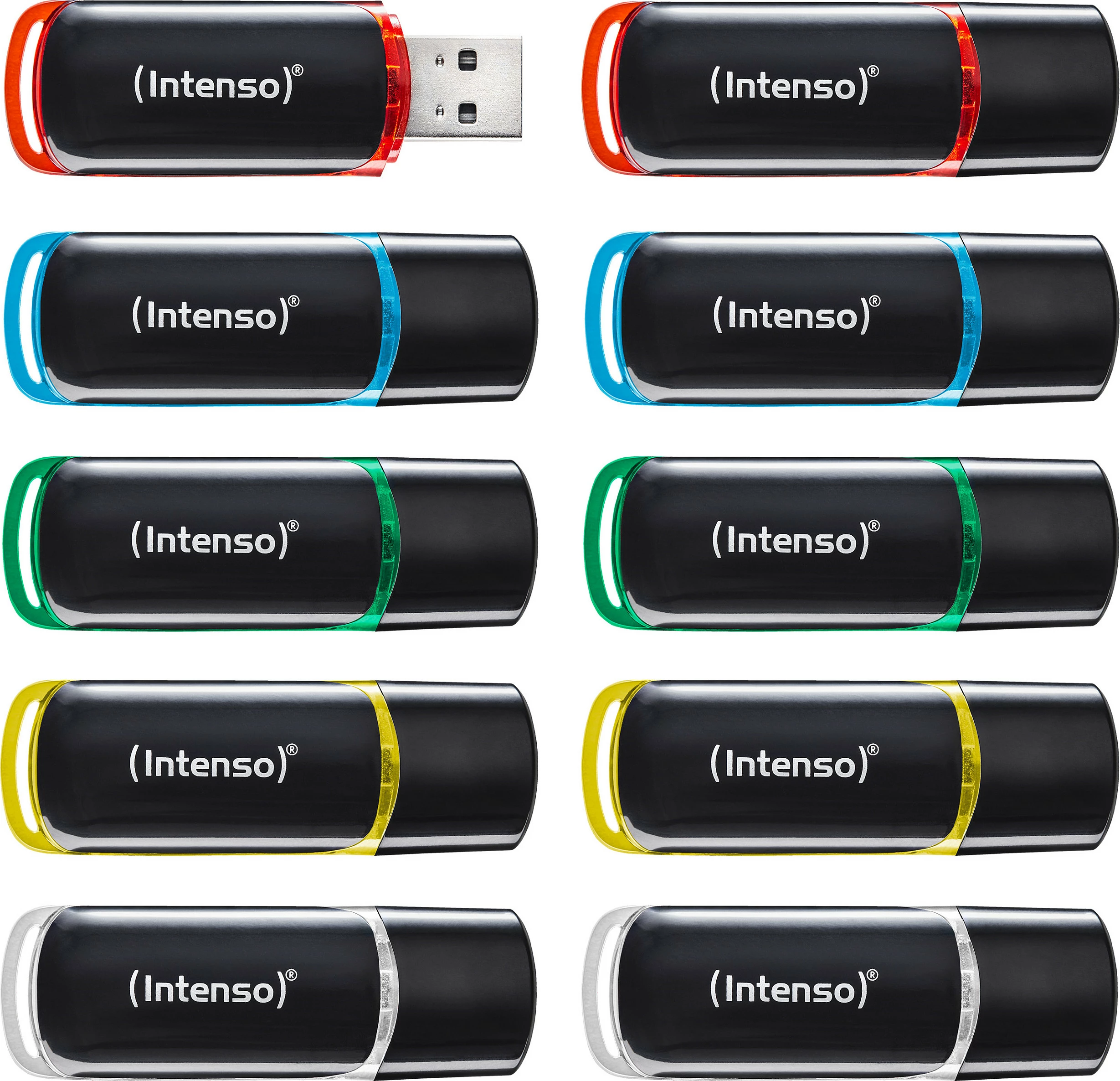 USB Stick Intenso Business Line 8GB, USB 2.0, paketim 10 copë, shumëngjyrësh