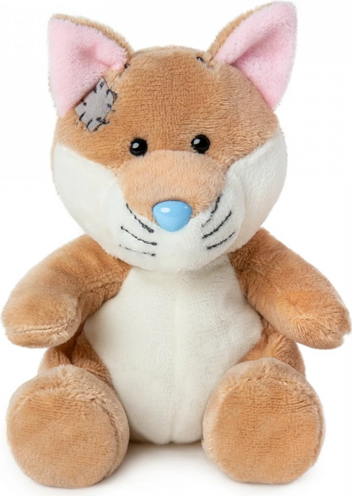 Maskotë pelushi My Blue Nose Friends Dhelpra Denny, 10 cm, krem-portokalli