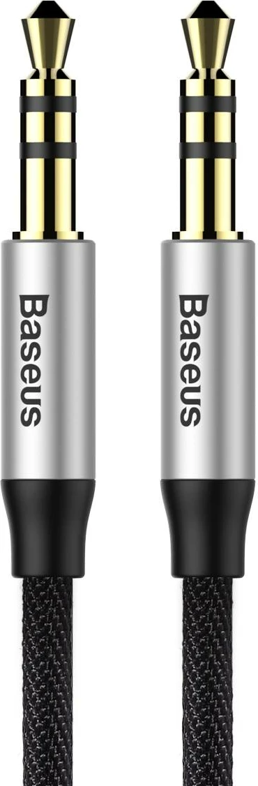 Kabllo audio AUX Baseus Yiven M30, 1.5m, mini jack 3.5mm, argjendtë-zi