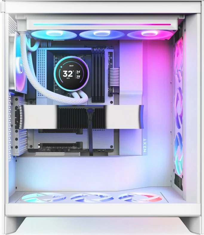 Sistem ftohje me ujë NZXT Kraken Elite 360 RGB 2024 RL-KR36E-W2, 360mm, ARGB, ekran IPS 2.72\", i bardhë