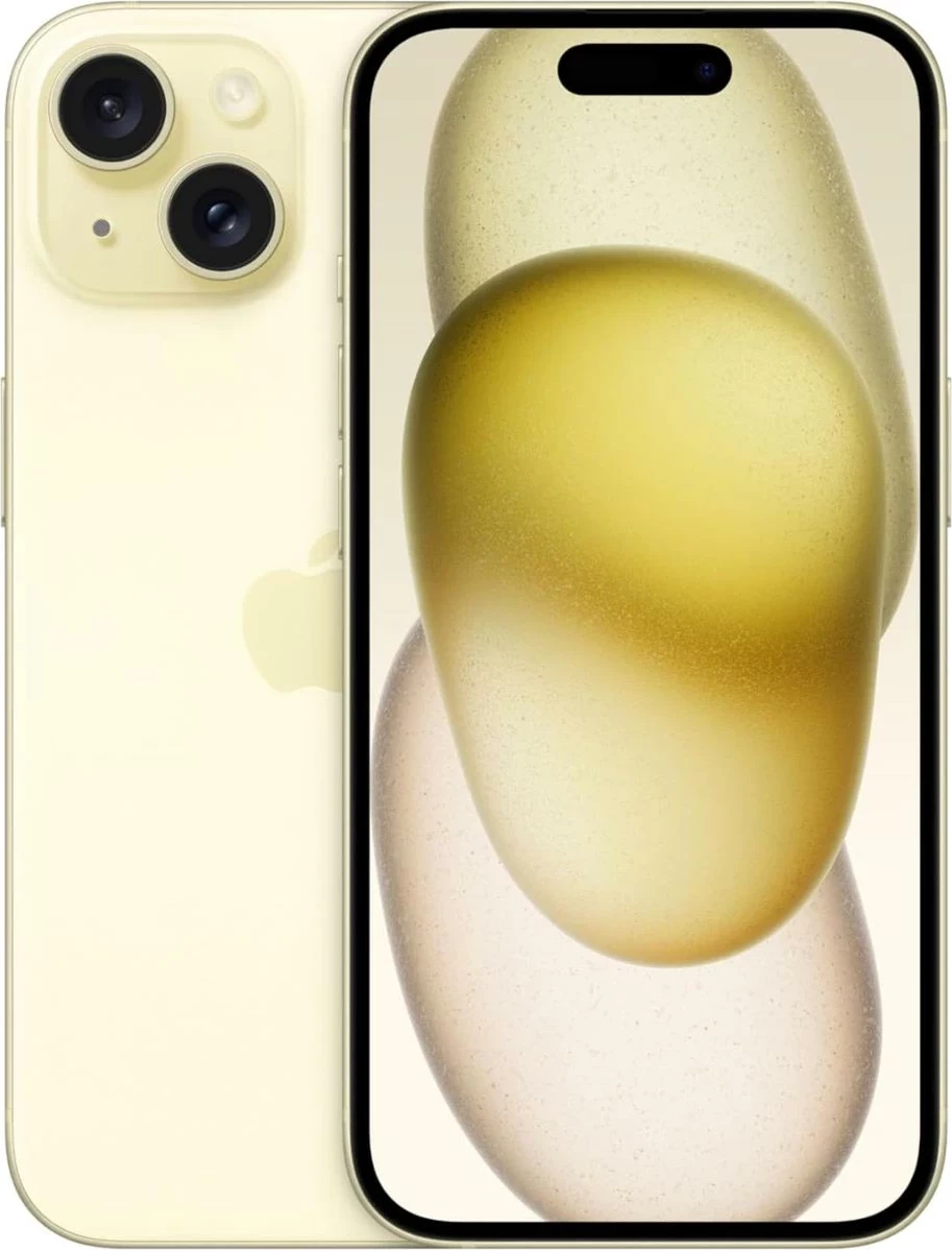 Apple iPhone 15, 6.1", 256GB, yellow