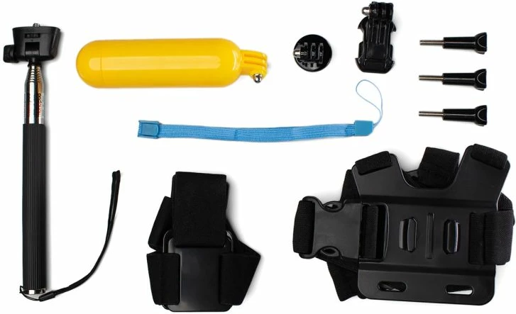 Set aksesorësh 9-në-1 për GoPro Hurtel, të zeza