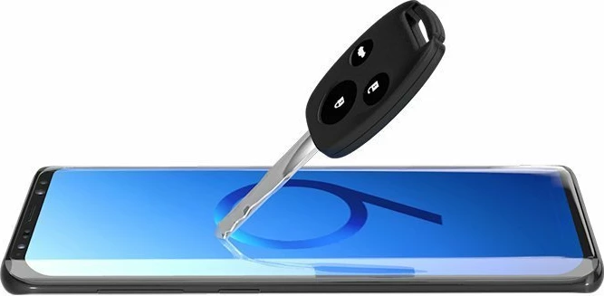 Mbrojtës ekrani Hurtel 3D Edge Nano Flexi Glass me kornizë për Samsung Galaxy S21+ 5G, Zi