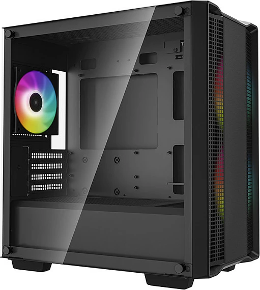 Kasë Deepcool CC360 ARGB, Mini Tower, xham i temperuar, e zezë