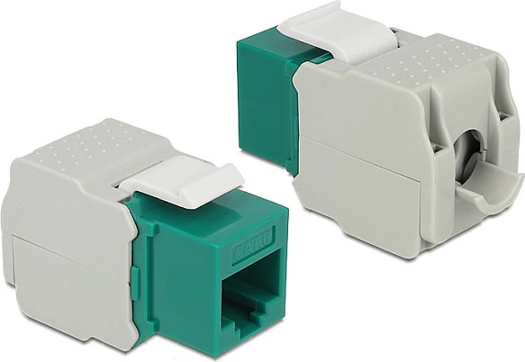 Modul Keystone RJ45 DeLOCK 86349, RJ-45 femër në LSA, i gjelbër