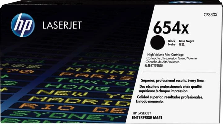 Toner HP 654X CF330X vëllim i lartë, deri 23,700 faqe, i zi