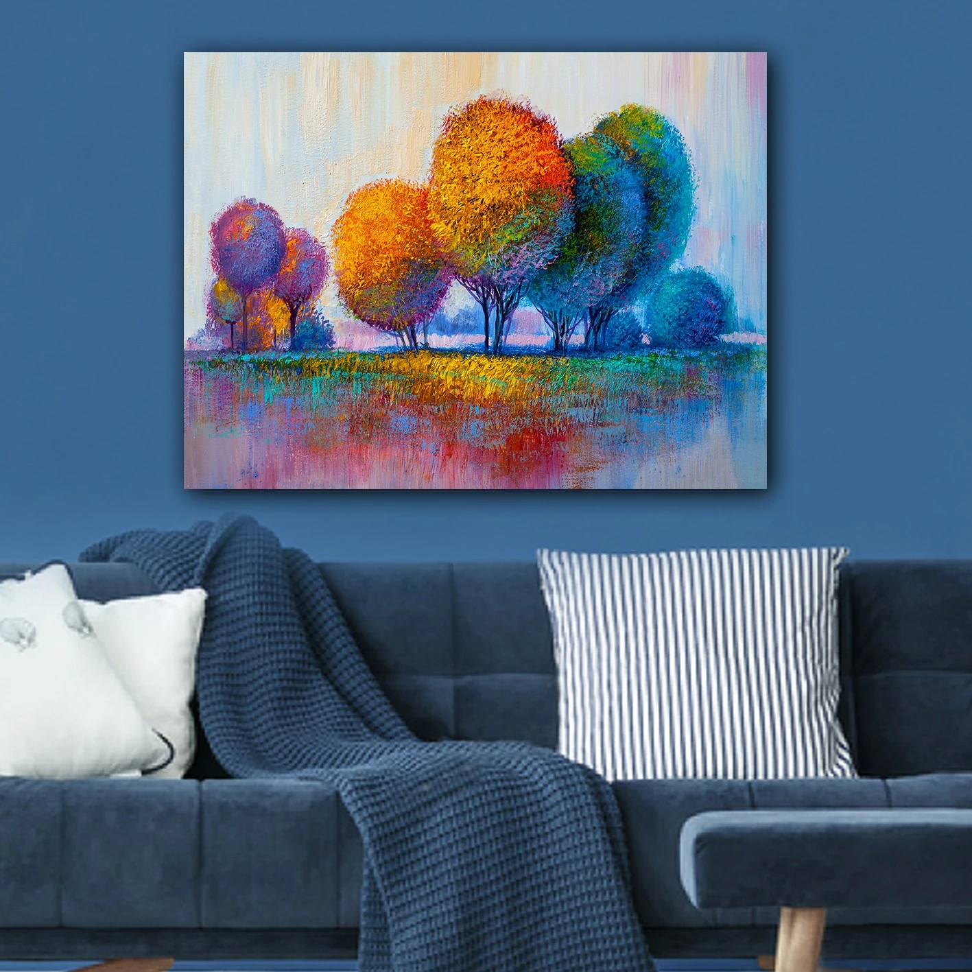 Pikturë dekorative në kanavacë, shumëngjyrëshe, 70x100cm, 1128373817_70100