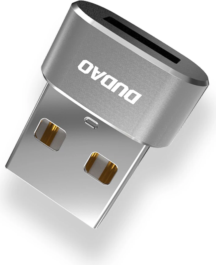 Adapter Dudao L16AC, USB-C në USB-A, i zi