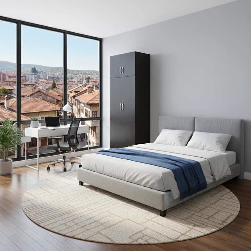 Dollap dy-dyerësh me loft Lego, ngjyrë wenge, 80x42x240cm