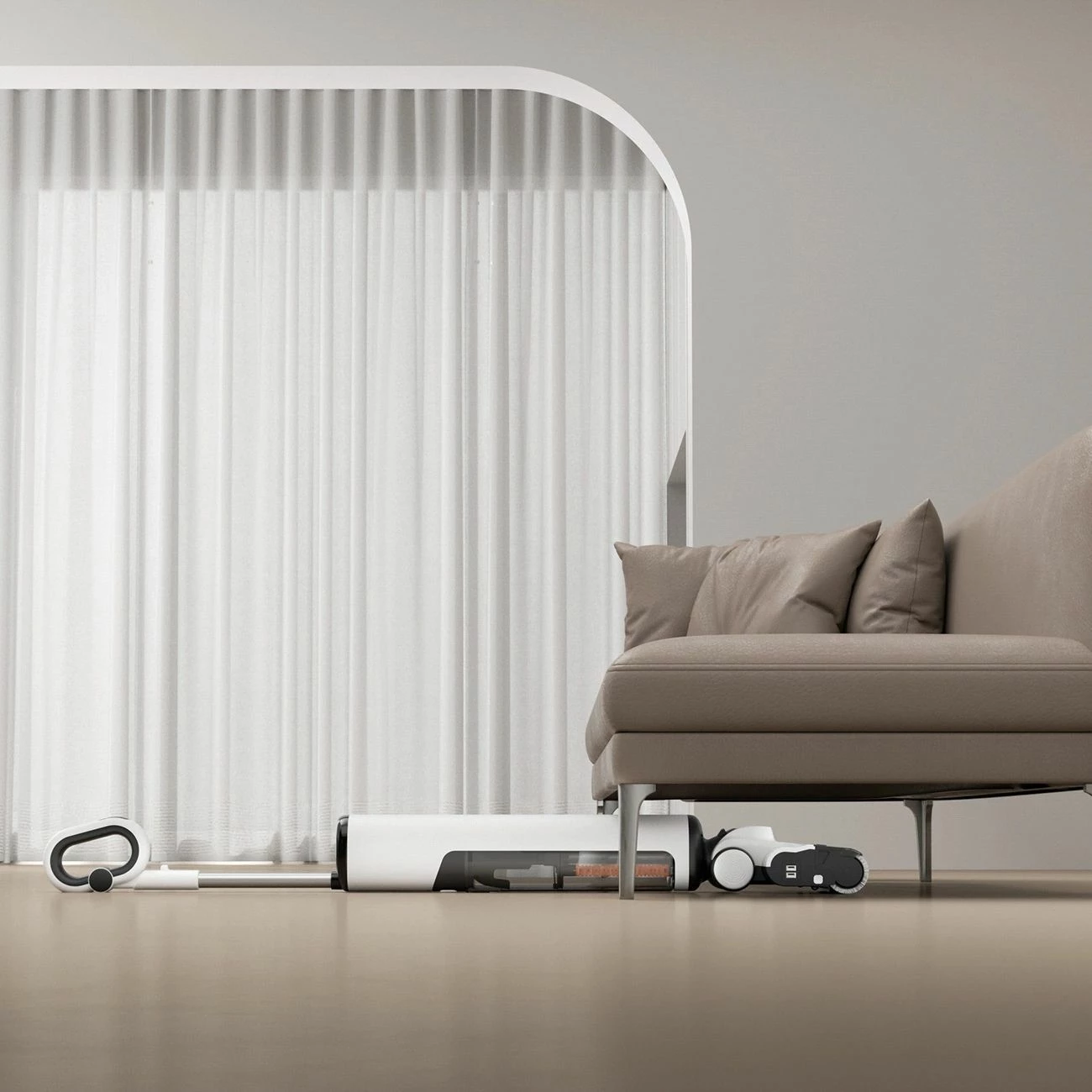 Fshesë vertikale pa kabllo wet/dry Uwant D700W, 20000 Pa, 45 min, vetëpastrim 100°C/75°C, e bardhë