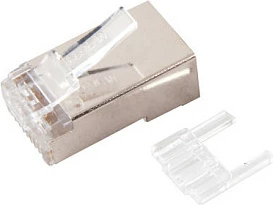 Konektor RJ45 EFB Elektronik Cat6 STP, paketë 100 copë, argjendtë