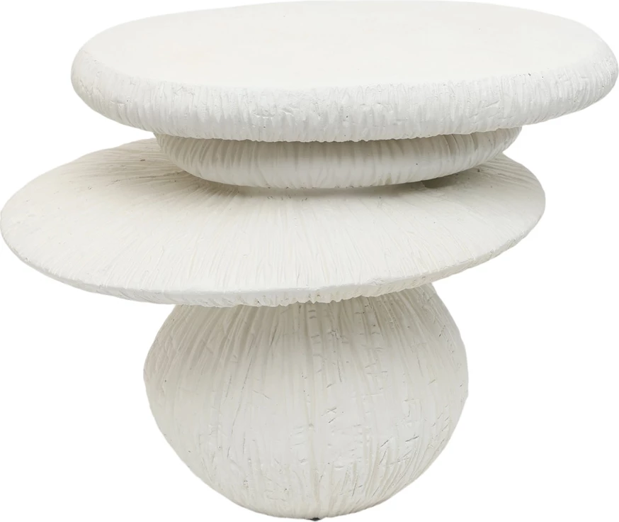 Tavolinë anësore EXOTIC, e bardhë, 61x42x46cm