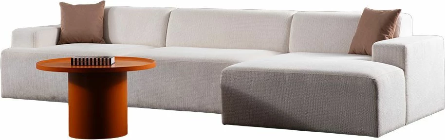 Kënd divan Melva, ngjyrë e bardhë, Atelier del Sofa (L1,5 + O2 + Chl Djathtas)