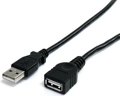 Kabllo zgjatëse USB StarTech USBEXTAA10BK, USB 2.0 A mashkull në A femër, 3 m, e zezë