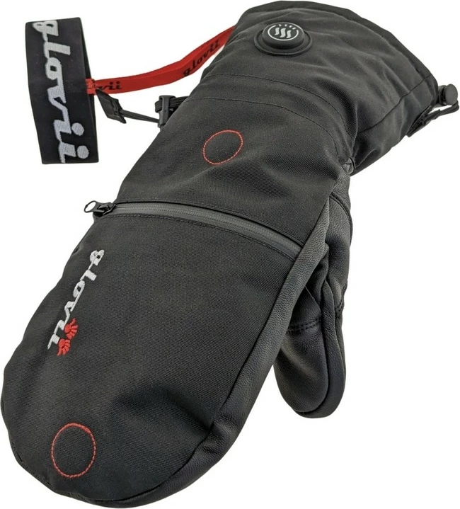 Dorëza të ngrohshme 2-në-1 Glovii GS21L, me mbulesë të izoluar, touchscreen, 3 nivele ngrohjeje, 2x 2100mAh, madhësia L, të zeza, set