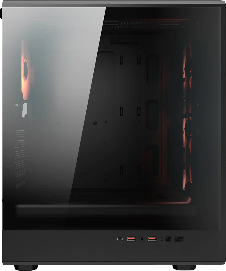 Kasë COUGAR AIRFACE PURE PRO Midi Tower ATX me 4x120mm RGB ventilatorë, e zezë