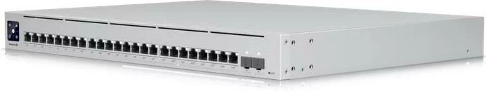 Switch i menaxhuar PoE Ubiquiti USW-Enterprise-24-PoE 24 porta (12x2.5GbE + 12x1GbE) PoE+, 2x SFP+ 10Gb, L3, buxhet PoE 400W, kasë rack