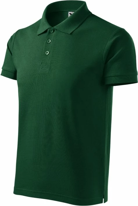 Polo maicë Malfini për meshkuj, e gjelbër e errët