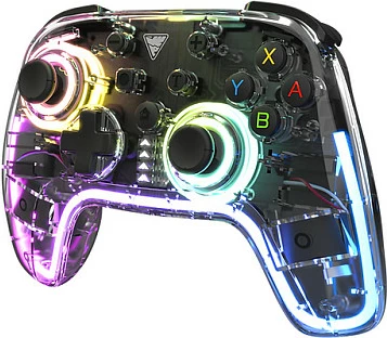 Gamepad DragonShock Orion Glow për Nintendo Switch, wireless, RGB, USB-C, i zi