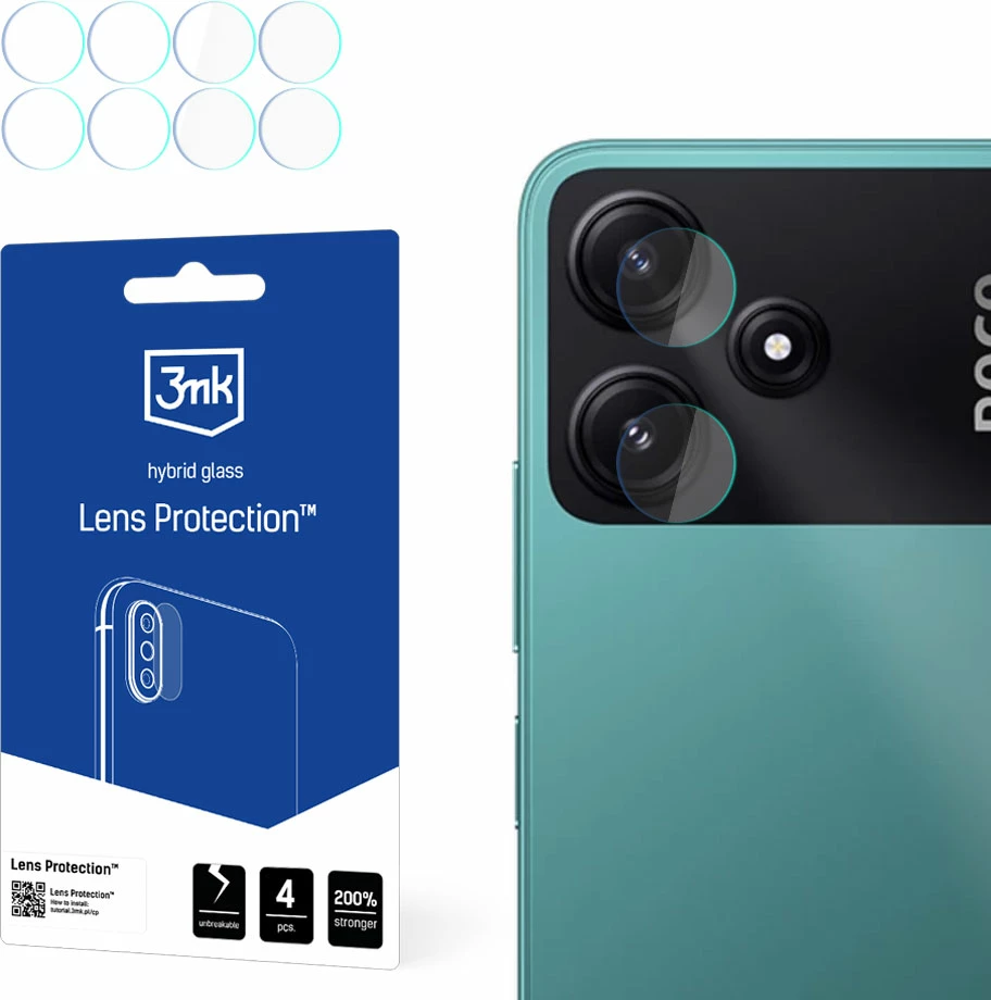 Mbrojtës xhami për kamera 3mk Protection Lens Protection për Poco M6 Pro 5G, set