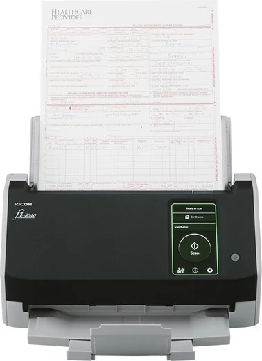 Skaner Ricoh fi-8040, 210 x 297 mm, 600 x 600 DPI, 24 bit, 8 bit, 40 ppm, 80 ipm