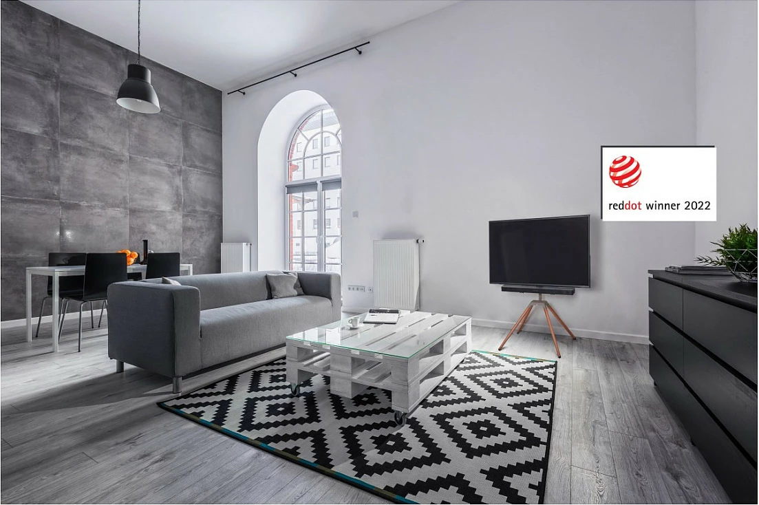 Stativ dyshemeje për TV One For All WM 7475 Quadpod, 32-70", VESA 200x100-400x400, 360°, 35 kg, kafe/gri