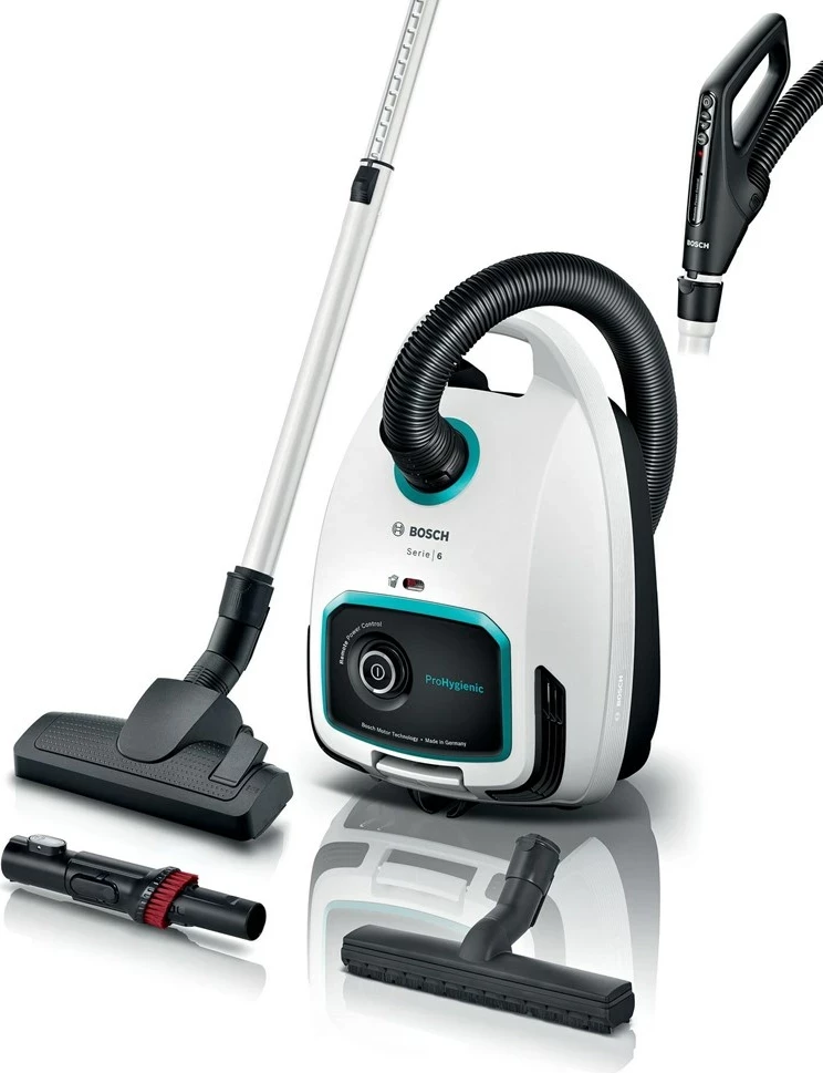Fshesë me korrent cilindrike BOSCH Serie 6 BGL6HYG1, 600 W, e bardhë